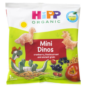 Σνακ Δημητριακών Bio Mini Dinos με Φρούτα 30g