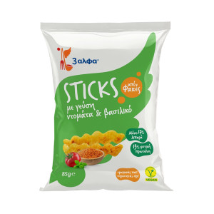 Sticks Φακής Ντομάτα και Βασιλικός Vegan 85g