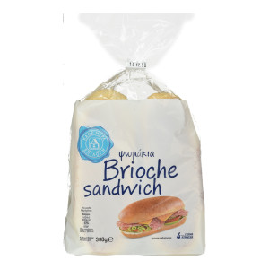 Ψωμάκια Brioche Sandwich 380g