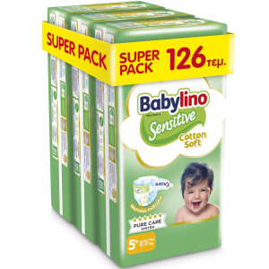 Πάνες Sensitive Cotton Soft No5+ 126 Τεμάχια
