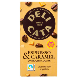Μαύρη Σοκολάτα Espresso & Caramel 90g