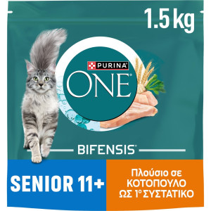 Γατοτροφή Senior 11+ Κοτόπουλο 1.5kg