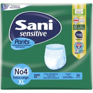 Εσώρουχα Ακράτειας Sensitive Pants XL No4 14 Τεμάχια