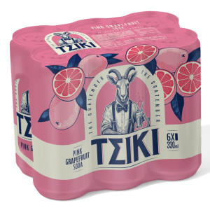 Pink Grapefruit Soda Κουτί 6x330ml