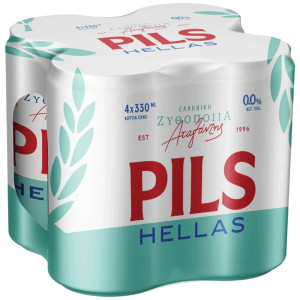 Μπύρα 0.0% Χωρίς Αλκοόλ Κουτί 4x330ml