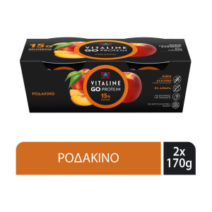 Επιδόρπιο Γιαουρτιού Protein Ροδάκινο 2 Χ 170 gr