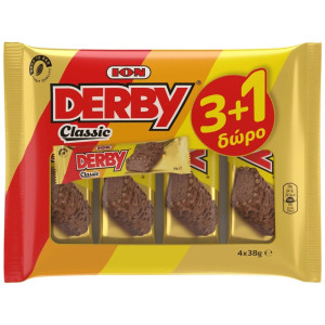 Σοκολάτα Derby Classic 38g 3+1 Δώρο