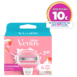Ανταλλακτικά Ξυριστικής Μηχανής Venus Spa Breeze 4 Τεμάχια