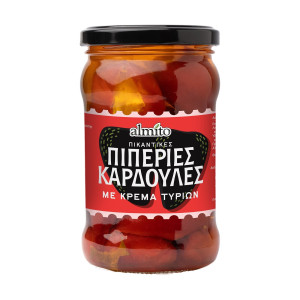 Πικάντικες Πιπεριές Καρδούλες Κόκκινες με Κρέμα Τυριών 150gr