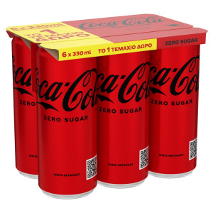 Αναψυκτικό Cola Zero Κουτί 6x330ml 5+1 Δώρο