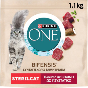 Γατοτροφή Sterilcat Bifensis Βοδινό 1.1kg