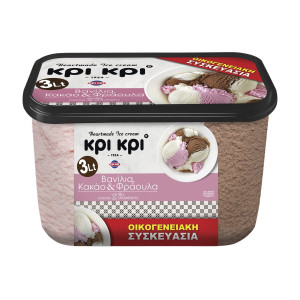 Παγωτό Heartmade Βανίλια Κακάο Φράουλα 1.5kg