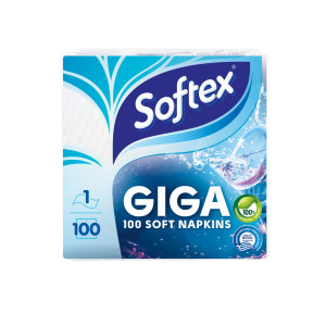 Χαρτοπετσέτες Λευκές Giga 30x30cm 153g