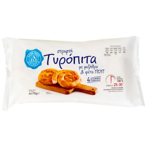 Τυρόπιτα Στριφτή με Μυζήθρα και Φέτα ΠΟΠ 4x170g