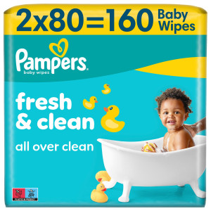 Μωρομάντηλα Fresh Clean 2x80 Τεμάχια