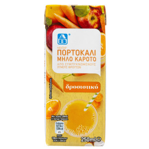 Χυμός Νέκταρ Πορτοκάλι Μήλο Καρότο 250ml