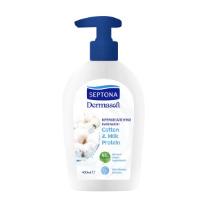 Κρεμοσάπουνο Dermasoft Cotton & Milk 400ml