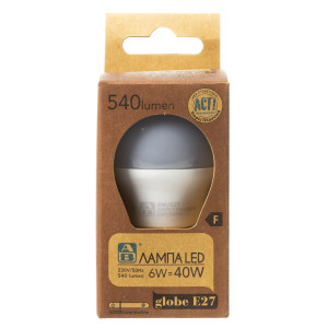 Λάμπα Led Globe E27 5.5W 1 Τεμάχιο