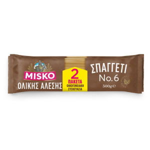 Σπαγγέτι Νο6 Ολικής Άλεσης 2x500g