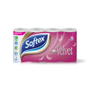 Χαρτί Υγείας Velvet 4 Φύλλα 8 Τεμάχια