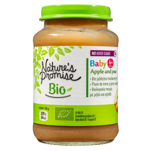 Παιδική Τροφή Bio Πουρές Μήλο και Αχλάδι 190g