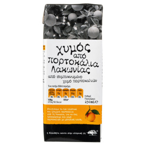 Φυσικός Χυμός Πορτοκάλι Λακωνίας 250ml