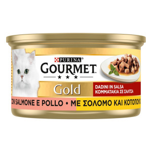 Γατοτροφή Σολομός & Κοτόπουλο Κονσέρβα 85gr