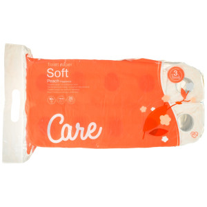 Χαρτί Υγείας Soft Peach 3 Φύλλα 10 Ρολά 899g