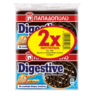 Μπισκότα Digestive Μαύρη Σοκολάτα 2x200g
