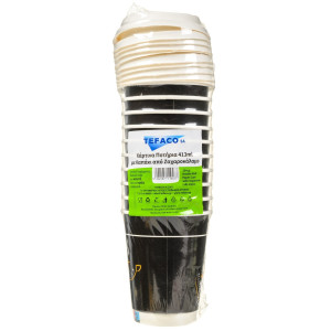 Ποτήρια Χάρτινα 413ml με Καπάκι 10 Τεμάχια
