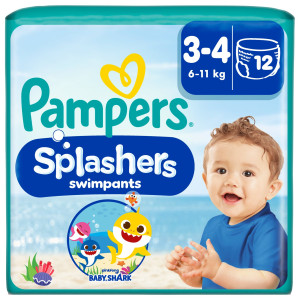 Πάνες βρακάκι Μαγιό Μωρού Splashers Νο3-4 6-11kg 12 Τεμάχια