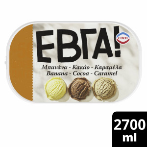 Παγωτό Μπανάνα Κακάο Καραμέλα 1.35kg