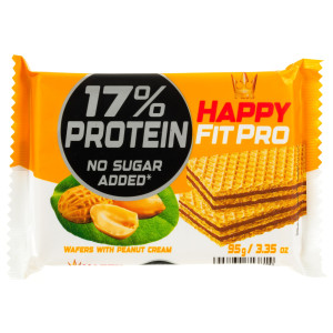 Γκοφρέτα Happy Fit Pro Protein Φιστίκι 95g