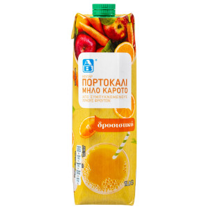 Χυμός Νέκταρ Πορτοκάλι Μήλο Καρότο 1lt