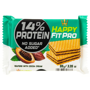 Γκοφρέτα Happy Fit Pro Protein Κακάο 95g