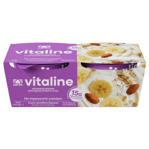 Επιδόρπιο Γιαουρτιού Go Protein Μπανάνα Βρώμη 2x170g