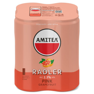 Μπύρα Radler Pink Grapefruit Κουτί 4x330ml