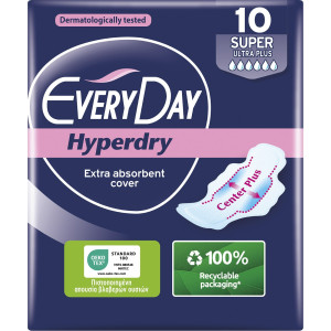 Σερβιέτες Hyperdry Super Ultra Plus 10 Τεμάχια