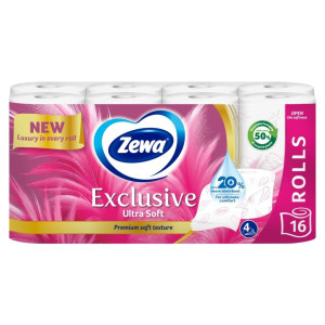 Χαρτί Υγείας Exclusive Ultra Soft 4 Φύλλα 16 Ρολά 1.83kg