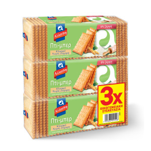 Μπισκότα Πτι Μπερ Χωρίς Ζάχαρη 3x225g