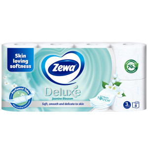 Χαρτί Υγείας Deluxe Jasmine 3 Φύλλα 8 Ρολά 764g