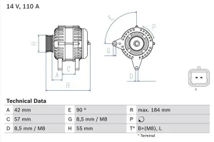 dCi 85, 1.5 dCi NISSAN KUBISTAR Lichtmaschine