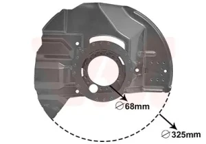 Bremsscheibenschutz BMW 3 E46 VAN WEZEL