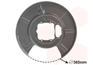 0655373 VAN WEZEL Protezione disco freno
