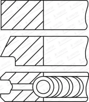 3.0 CRD JEEP GRAND CHEROKEE III Jeu de segments de piston GOETZE ENGINE