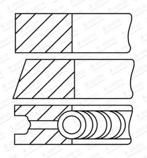 2.2 D-4D TOYOTA COROLLA Verso II Jeu de segments de piston GOETZE ENGINE