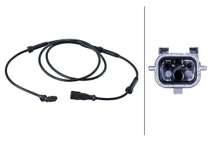 Capteur de vitesse de roue abs RENAULT KANGOO II HELLA 6PU 358 216-021