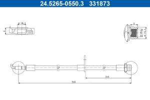 24.5265-0550.3 ATE Flexible de frein
