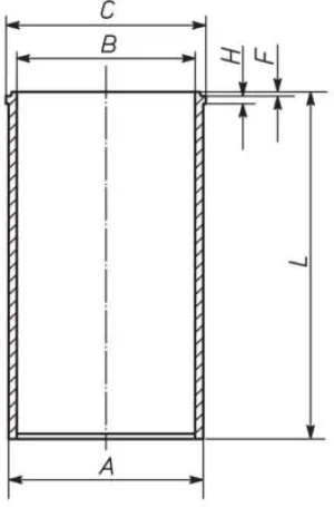 553 WT 06 00 MAHLE Chemise de cylindre