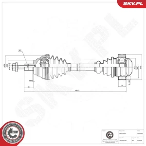 40SKV003 ESEN SKV Demi-arbre